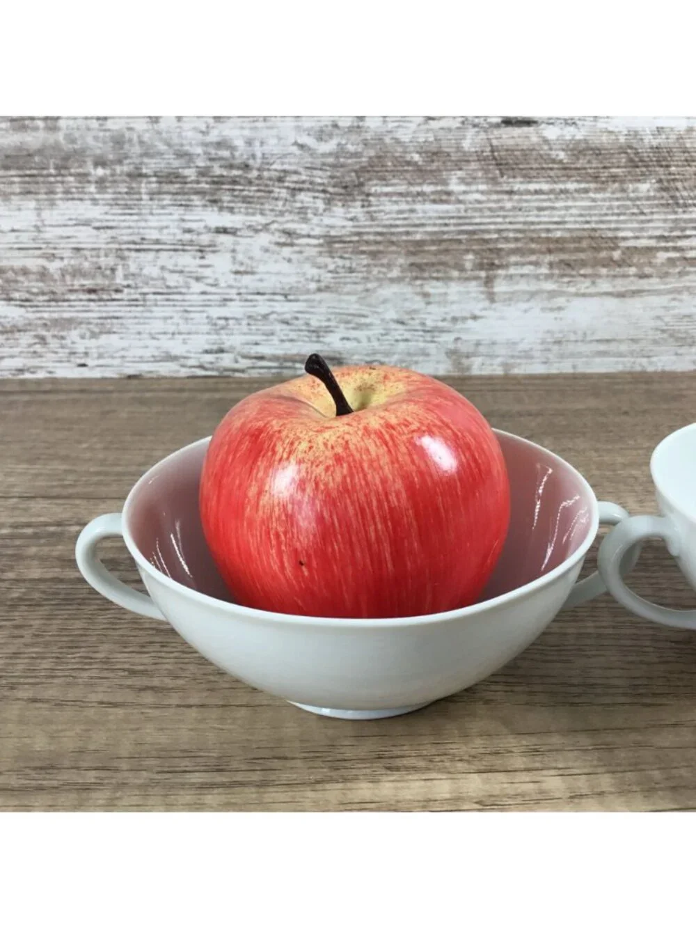 Mosa Select Japan Set of 2 White Porcelain Double-Handled Soup Bowls